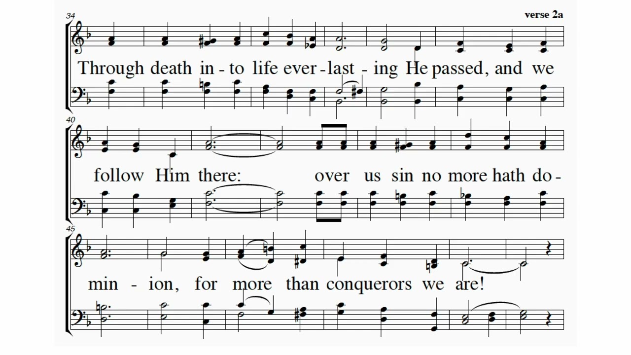 Turn Your Eyes Upon Jesus, notated music