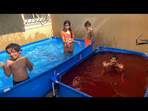 لانا وزياد لونو المسبح الصغير