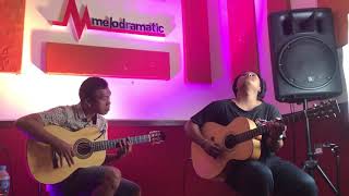 Jamming Session Flamenco Player And Gipsy Jazz Player Secco Guitar