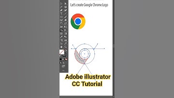 Adobe illustrator CC Tutorial- How to make Google Chrome Logo Using Shape Builder Tool #googlelogo
