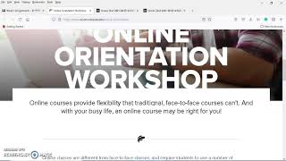 Online Orientation Workshop