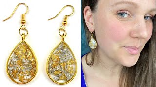 Teaching the Secret to Making these UV Resin Earrings: In MINUTES - Step by Step UV Resin Tutorial Creating Easy Earrings With Uv Resin Beginner Friendly