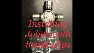 Joints with inside clips: install all the clips in your driveshaft