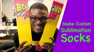 Athletic socks sublimation printing