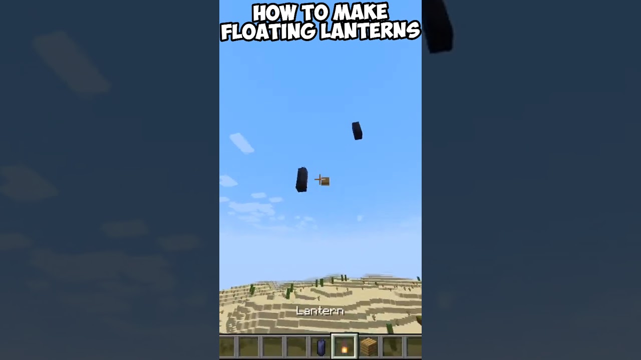 How to make floating lanterns in minecraft 