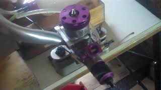 WEST EUROTECH (Webra based engine) 50 sized rc glow engine test run.