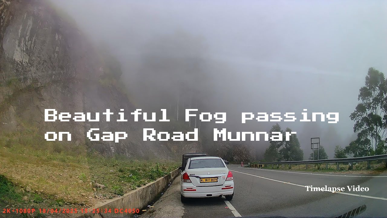 Beautiful Fog Passing on Gap Road Munnar | Scenic Kerala Clouds & Mist
