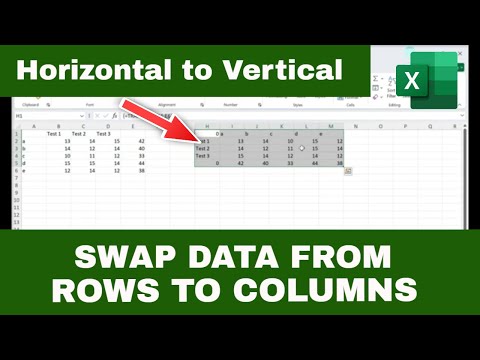 How to TRANSPOSE DATA from ROWS to COLUMNS in Excel (& Vice-Versa) | Transpose Formula