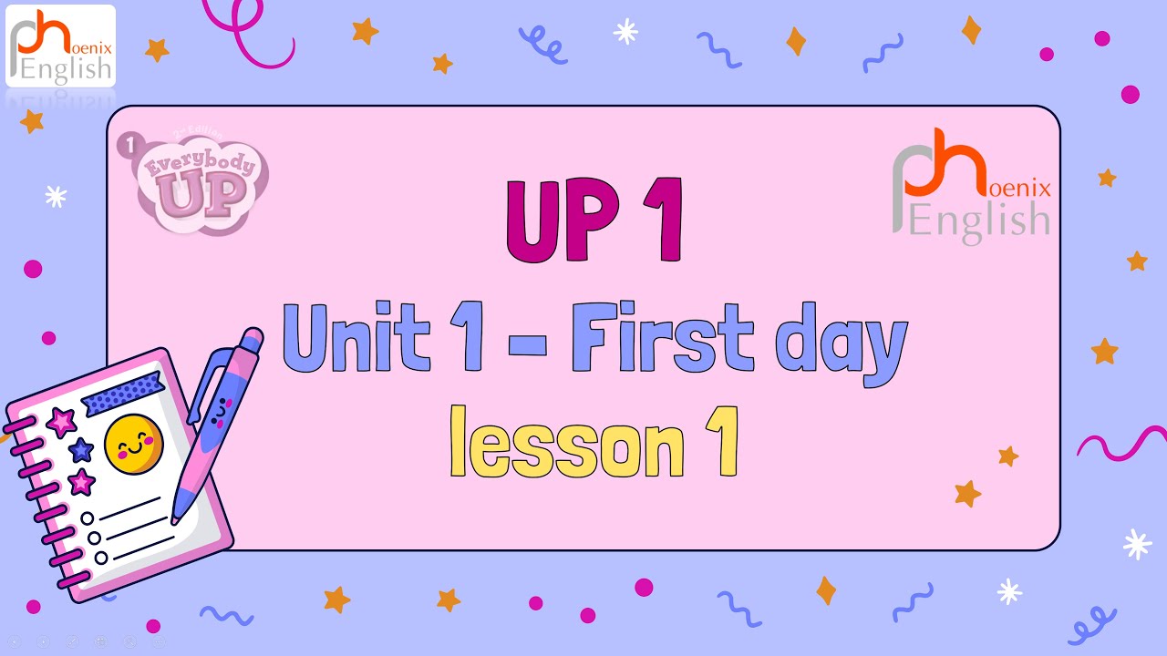 Up 1 unit 1 First day Lesson 1 - YouTube