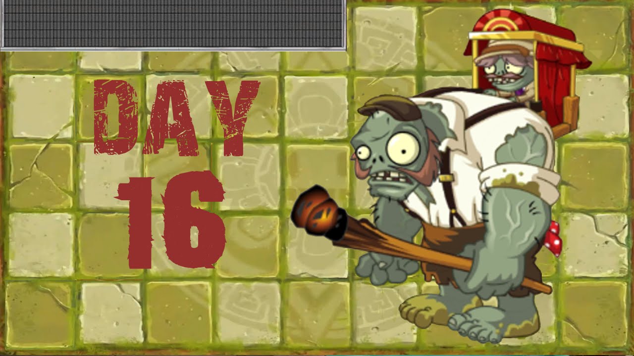 Plants vs Zombies 2 - Lost City - Day 16 [Gargantuar Battle] No Premium