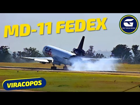MD-11 da FedEx registra pouso em Viracopos em 13 de maio de 2024