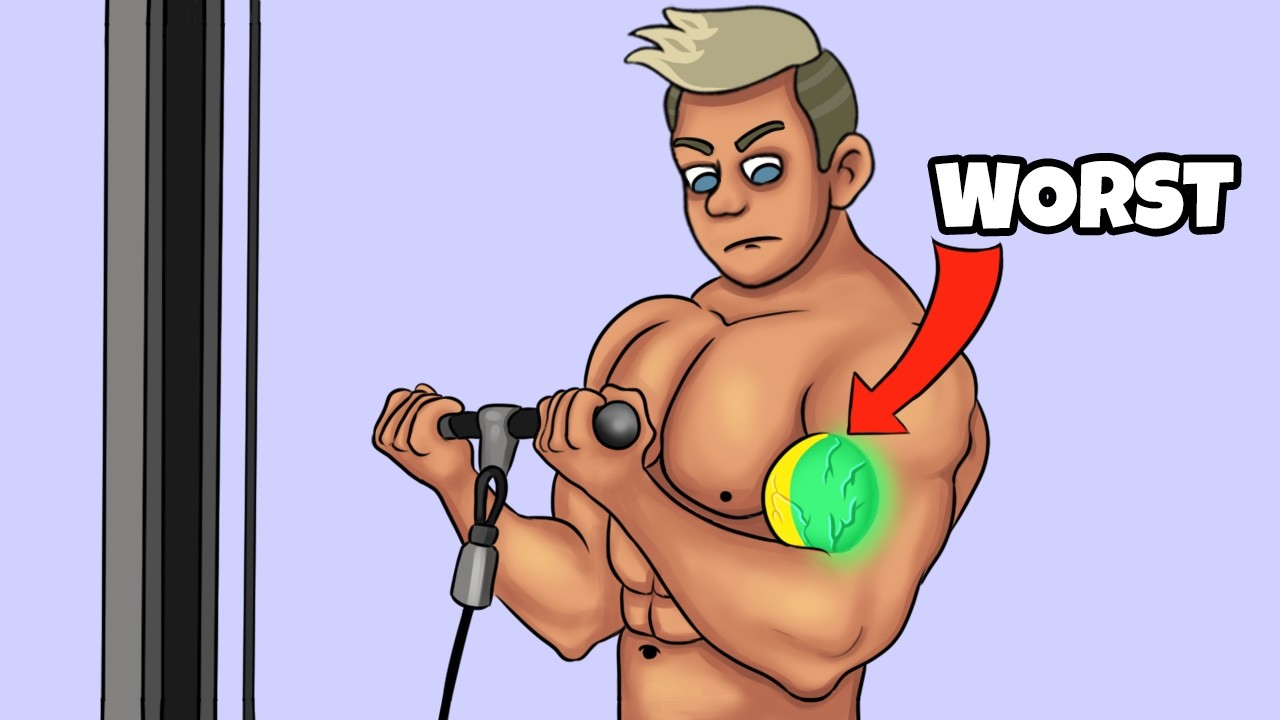 Лучшие и худшие упражнения для бицепсов для набора мышечной массы.