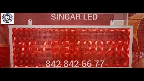 P10 Single/ Red color LED Scrolling Board