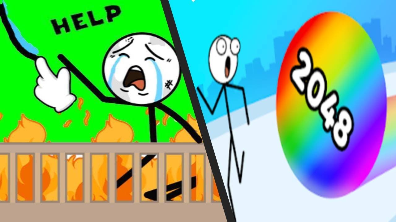 WATERING PUZZLE vs STICKMAN ROLL - New Levels gameplay Walkthrough Satisfying Double Games APK ios