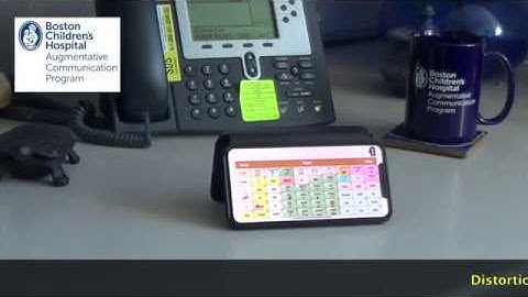 phone with Touchchat HD app