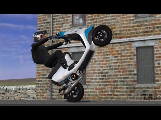 Piaggio Zip Mx Bike wheeling 70cc 2stroke mod - YouTube