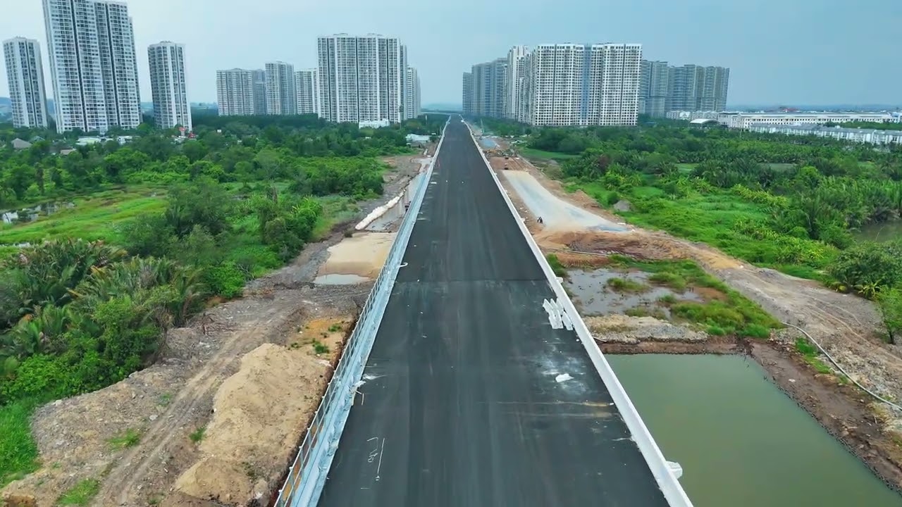 Đường Vành Đai 3 trên cao từ cao tốc HCM Long Thành về VGP ngày 06/03/2026.