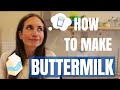 What is buttermilk? How to make your own at home including a vegan substitute!