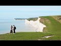 The seven sisters cliffs walk english countryside 4k