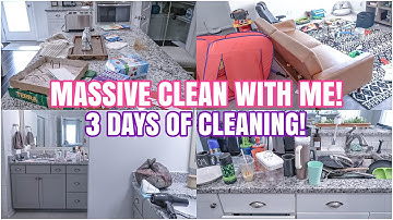 MASSIVELY LONG CLEAN WITH ME | MESSY HOUSE TRANSFORMATION | EXTREME CLEANING MOTIVATION 2023