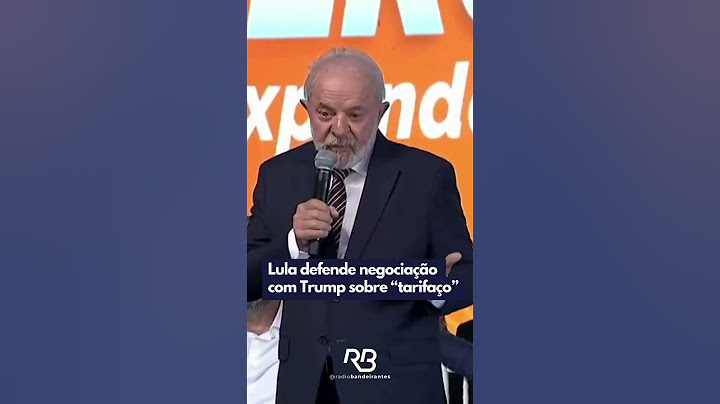 Lula defende negociação com Trump sobre “tarifaço”