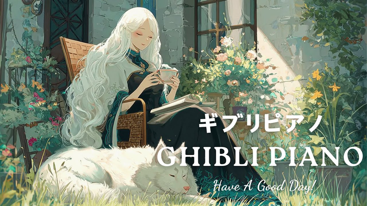Ghibli Piano Music 🎹 Relaxing Background Sound for Sleep, Focus, Studying and Stress Relief