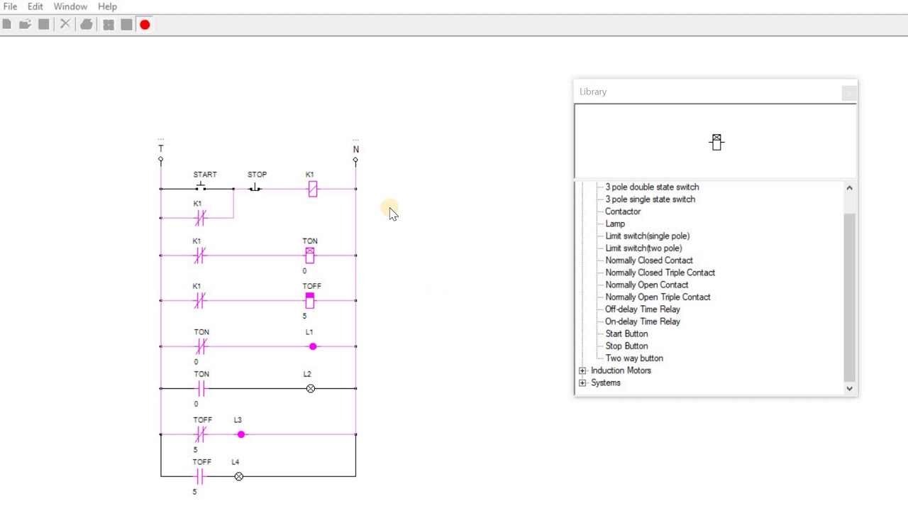 Mesin Listrik Terapan Simulasi Timer ON dan Timer OFF pada EKTS - YouTube
