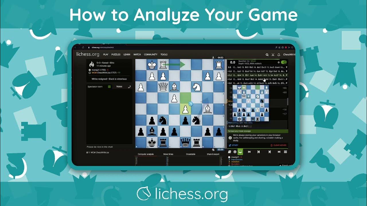 How to Analyze Your Game on Lichess.org