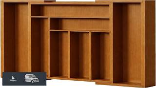 Pipishell Bamboo Expandable Drawer Organizer for Utensils Holder Adjustable Silverware