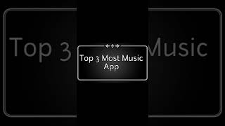 Top 3 Most Music App #shorts  #viralvideo #resso #ganna #spotify