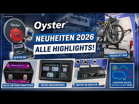 Oyster 2026 New Releases: Satellite System, 5G, Bike Rack & New Battery!