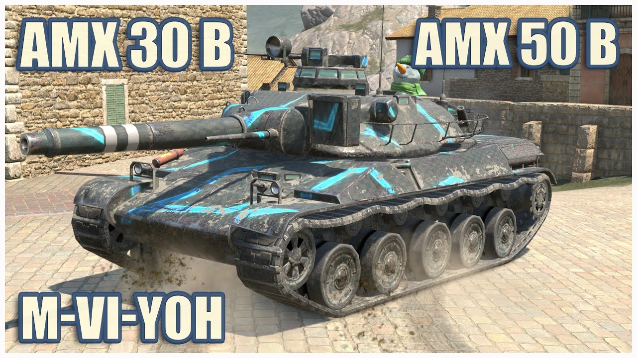 AMX 30 B, AMX 50 B & M-VI-Yoh • WoT Blitz Gameplay