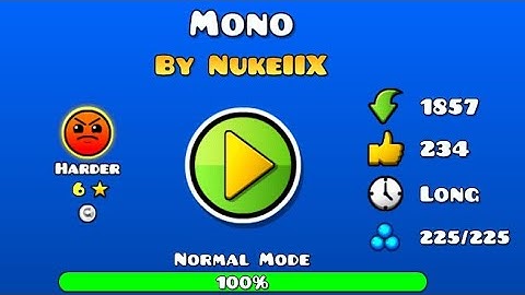 Mono by NukeIIX- Geometry Dash (Daily Level, 6 Stars, 1 coin)