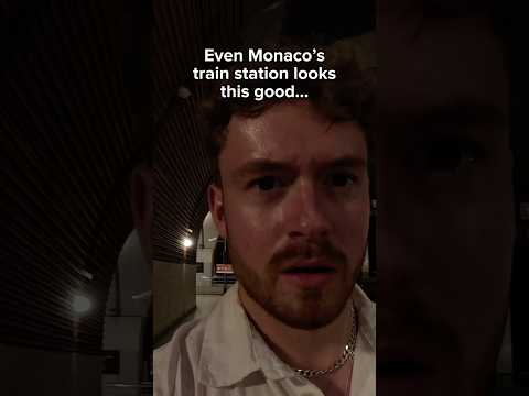 Monaco’s Train Station Is Incredible! 🚆🇲🇨
