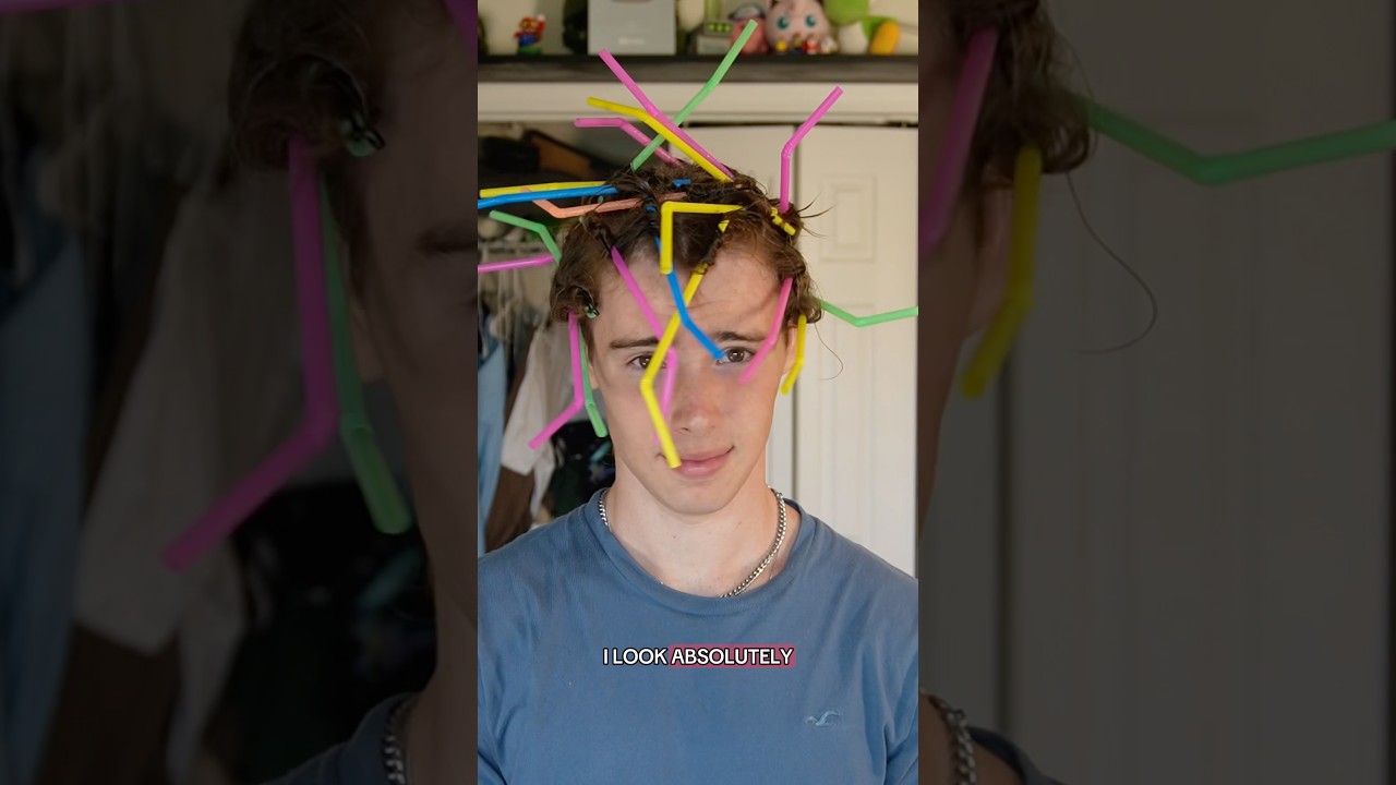 Can You Go From Straight to Curly Hair Overnight… With Straws???