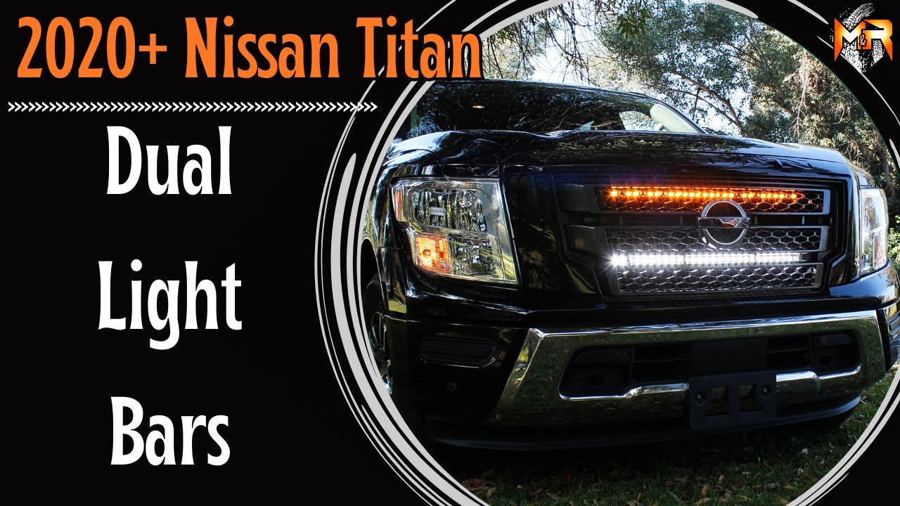 Nissan Titan Dual LED Light Bars for off roading (FULL EASY INSTALL) 2020-2024 |M&R Automotive