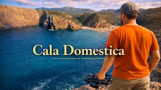 Ep. [ 8 ] This Sardinian Beach Looks Like a Hidden Canyon | Cala Domestica FPV 🇮🇹