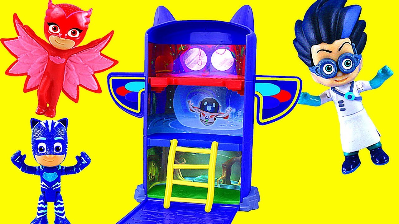 learn colors hulk Toy PJ MASKS Toys Folding HQ Playset