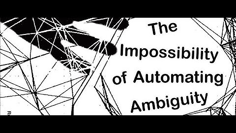 The Impossibility of Automating Ambiguity - Lecture by Abeba Birhane