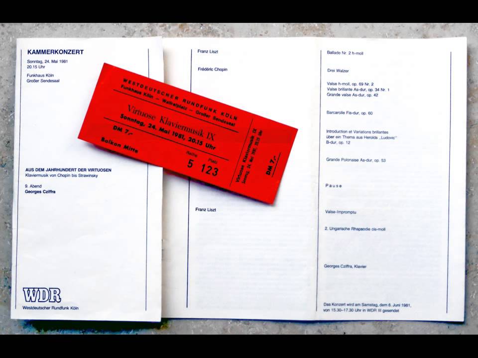 Georges Cziffra in Cologne: Valse-Impromptu (Liszt) 1981