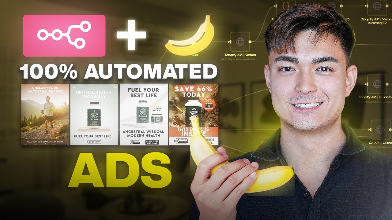 How to Generate 100 On-Brand Nano Banana Ads On Autopilot (n8n Tutorial ...