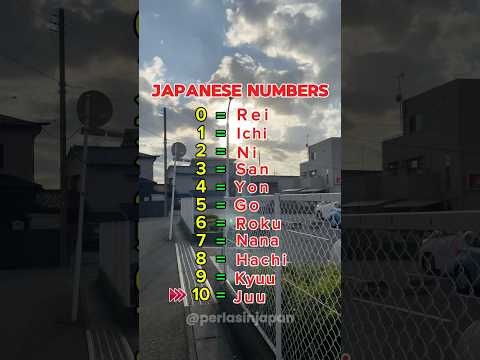Japanese numbers from