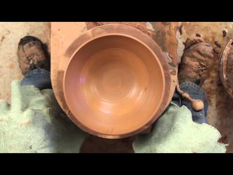Video thumbnail for Cindy Clarke rescuing a wheel thrown pot with a bottom that was thrown too thin