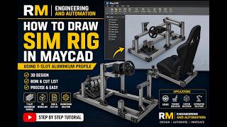 How to Draw a Sim Rig in MayCAD Using T-Slot Aluminium Profile screenshot 2