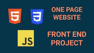 How to code a One Page Website - HTML CSS and JavaScript Tutorial - Front End Project