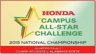 2015 HCASC Quarter Final Game 1
Quarter-Final Match between Clark Atlanta University and Alabama State University 2015 HCASC Quarter Final Game 1