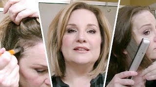 HOW I PREP MY HAIR FOR MY TOPPER Top Notch  / HOW TO PUT ON A TOPPER / ANTI HUMIDITY HAIR PRODUCTS