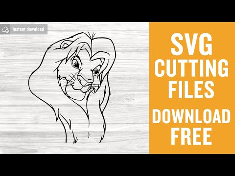Mufasa Svg Free Cut Files for Cricut Silhouette Instant Download