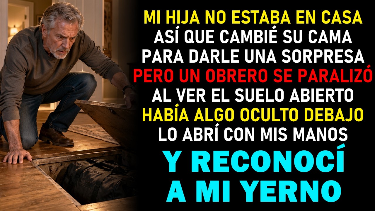 Aquella mañana desmontaba la vieja cama de mi hija cuando una tabla del suelo se levantó sola. Dentro había una bolsa negra, limpia, reciente, imposible. "Señor Vargas, tiene que ver esto", dijo...