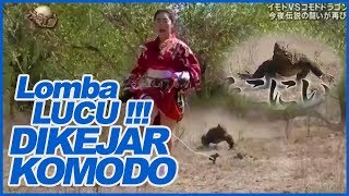 GameShow Jepang LUCU !!! Dikejar KOMODO Asli Ngakak 😂😂😂